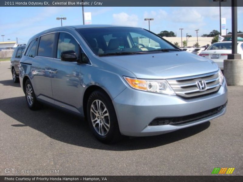 Celestial Blue Metallic / Gray 2011 Honda Odyssey EX