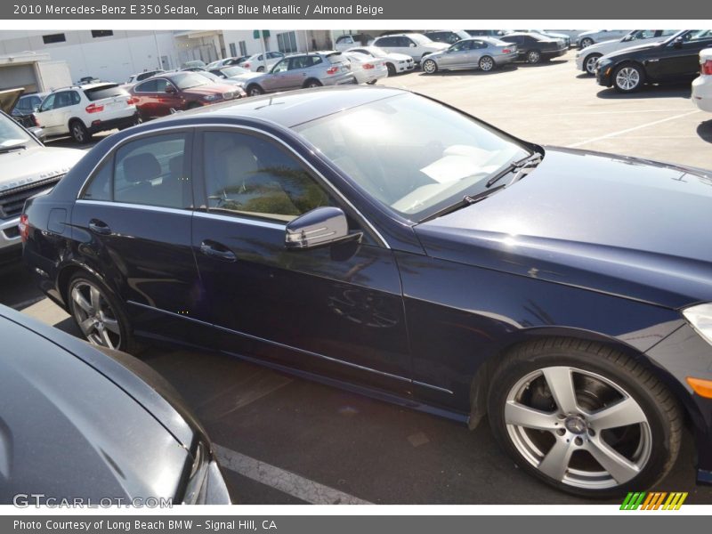 Capri Blue Metallic / Almond Beige 2010 Mercedes-Benz E 350 Sedan