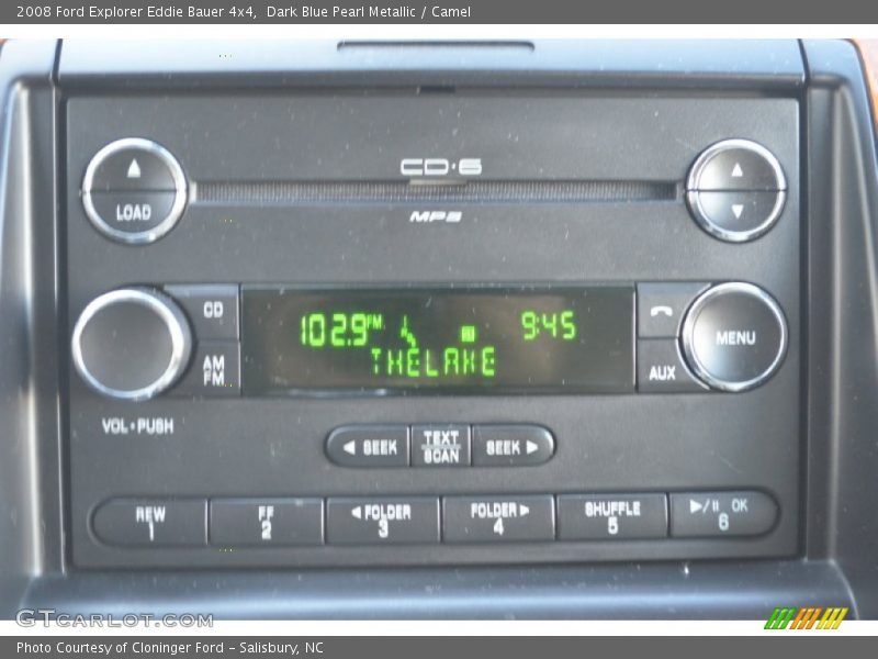 Dark Blue Pearl Metallic / Camel 2008 Ford Explorer Eddie Bauer 4x4