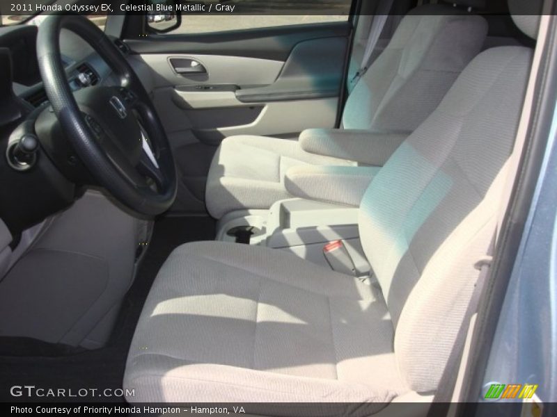 Celestial Blue Metallic / Gray 2011 Honda Odyssey EX