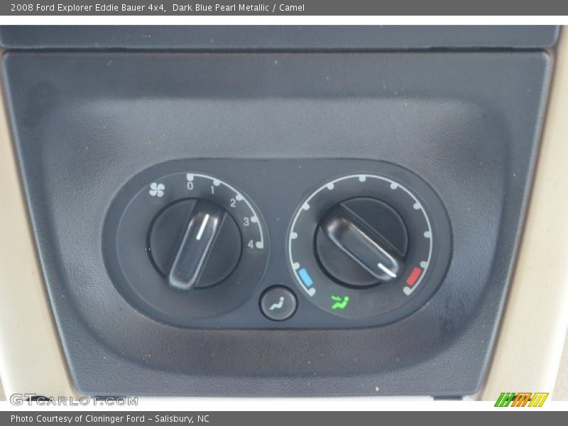 Dark Blue Pearl Metallic / Camel 2008 Ford Explorer Eddie Bauer 4x4