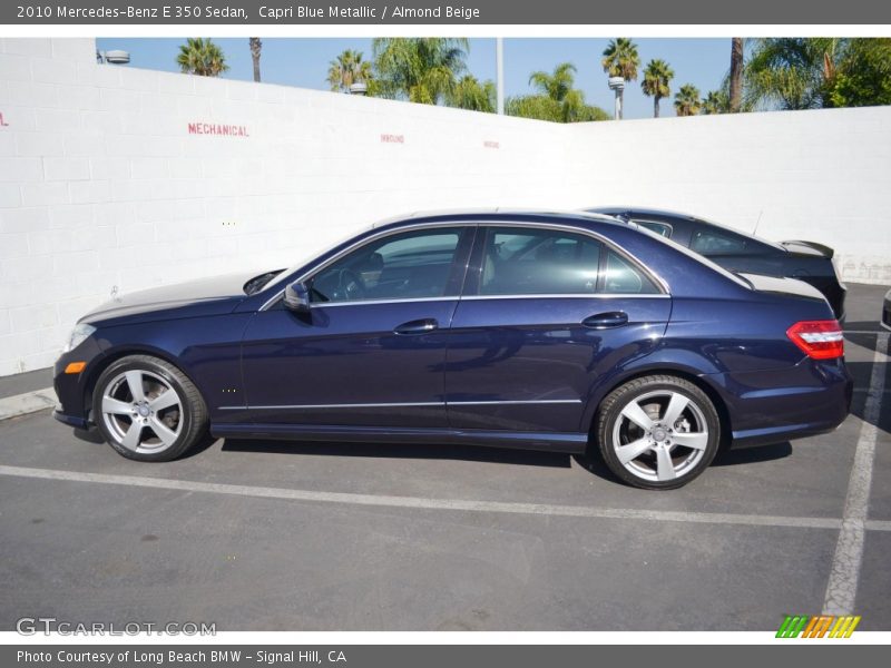 Capri Blue Metallic / Almond Beige 2010 Mercedes-Benz E 350 Sedan