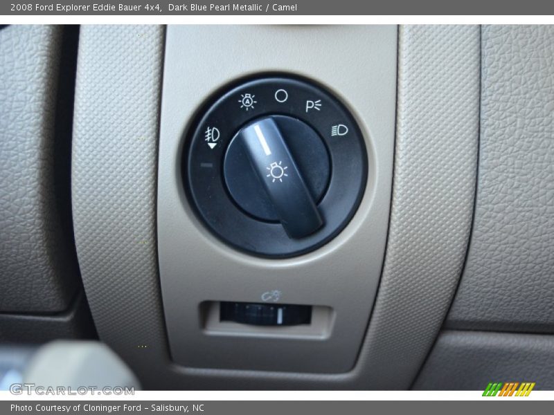 Dark Blue Pearl Metallic / Camel 2008 Ford Explorer Eddie Bauer 4x4