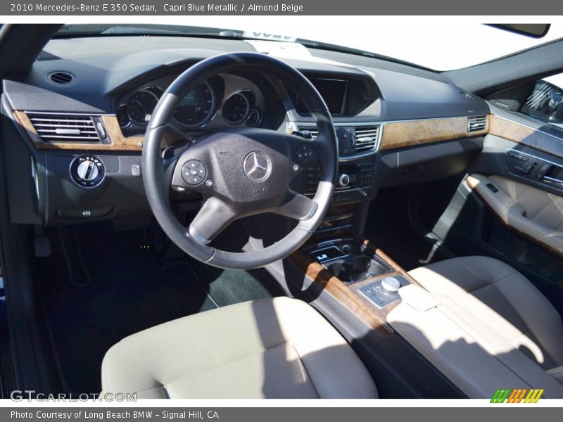 Capri Blue Metallic / Almond Beige 2010 Mercedes-Benz E 350 Sedan