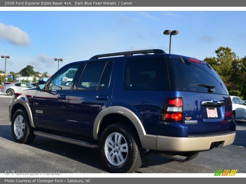 Dark Blue Pearl Metallic / Camel 2008 Ford Explorer Eddie Bauer 4x4