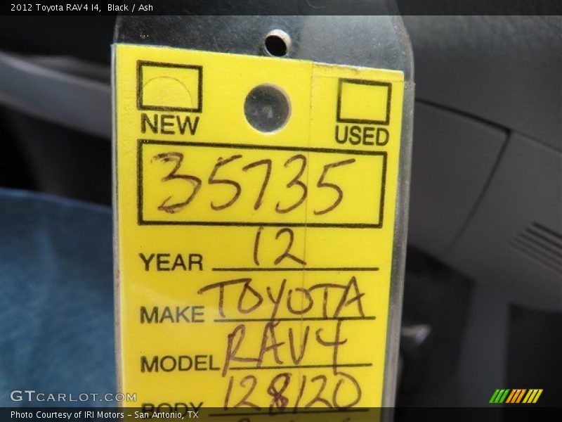 Black / Ash 2012 Toyota RAV4 I4