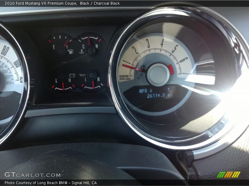 Black / Charcoal Black 2010 Ford Mustang V6 Premium Coupe