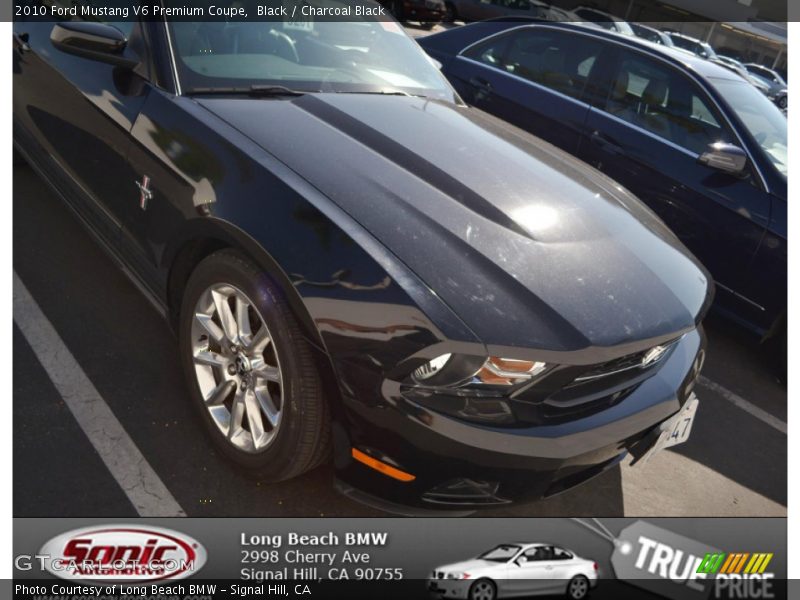 Black / Charcoal Black 2010 Ford Mustang V6 Premium Coupe