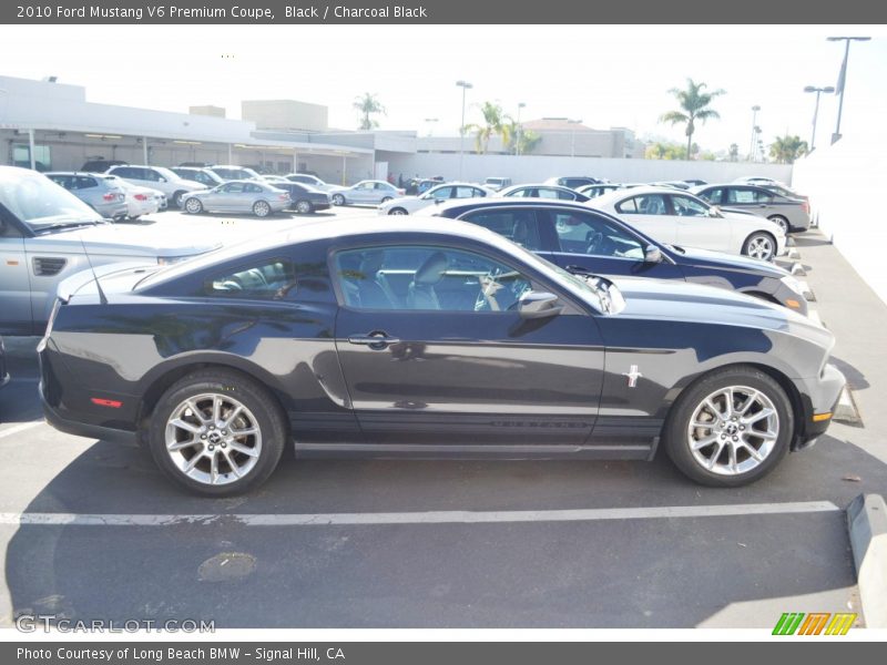 Black / Charcoal Black 2010 Ford Mustang V6 Premium Coupe