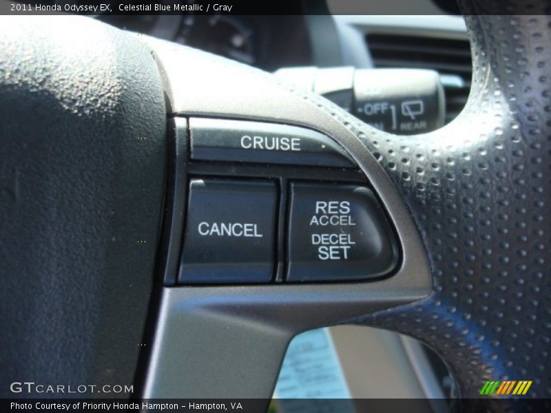 Celestial Blue Metallic / Gray 2011 Honda Odyssey EX