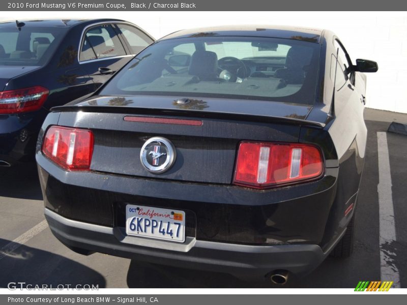 Black / Charcoal Black 2010 Ford Mustang V6 Premium Coupe