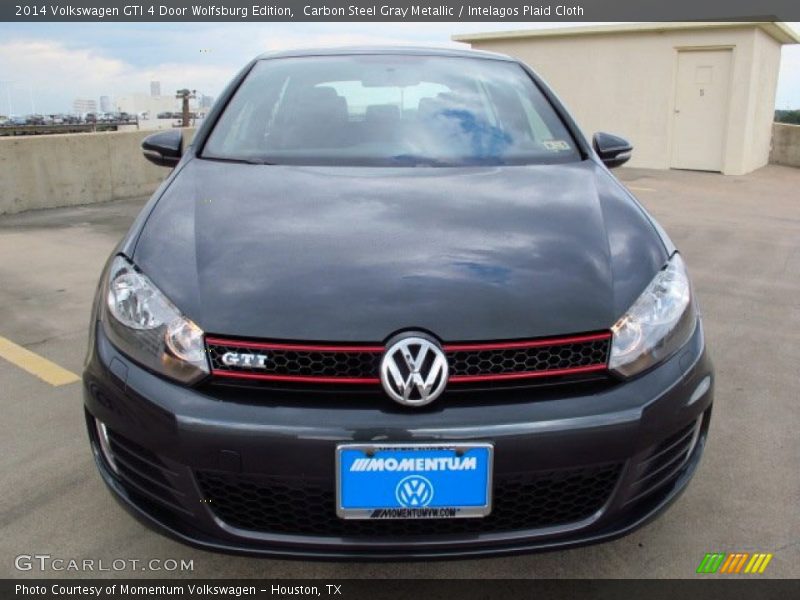 Carbon Steel Gray Metallic / Intelagos Plaid Cloth 2014 Volkswagen GTI 4 Door Wolfsburg Edition