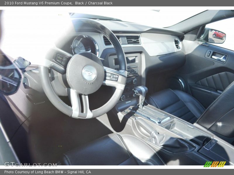 Black / Charcoal Black 2010 Ford Mustang V6 Premium Coupe