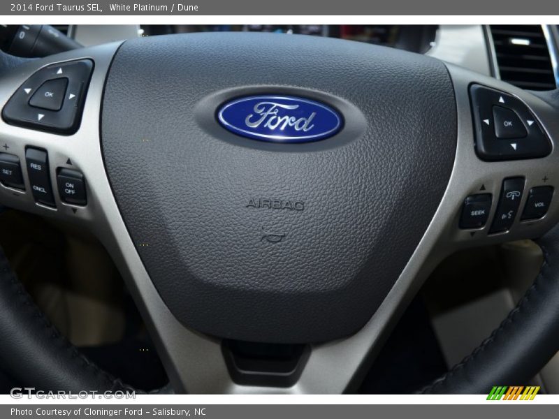 White Platinum / Dune 2014 Ford Taurus SEL