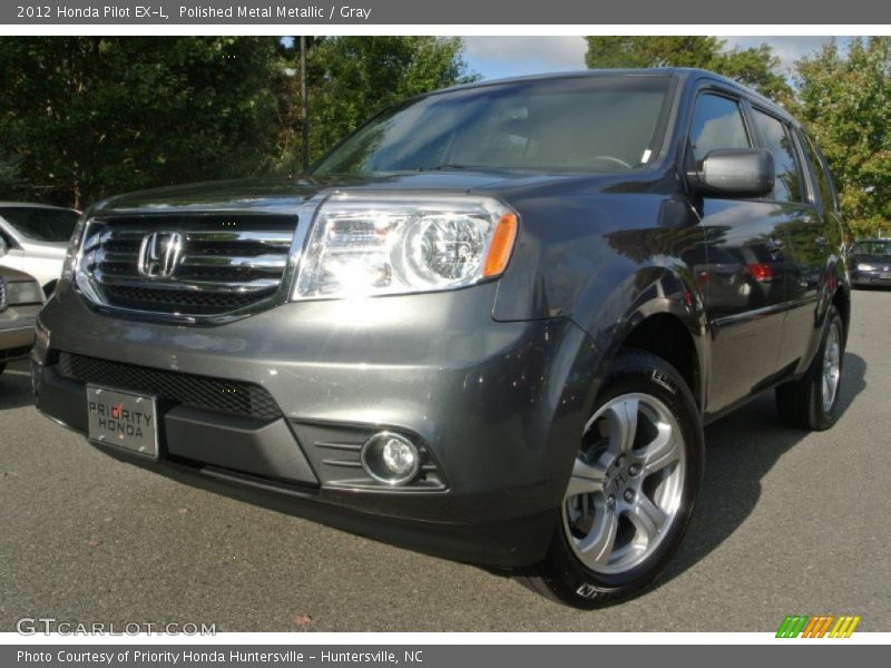 Polished Metal Metallic / Gray 2012 Honda Pilot EX-L
