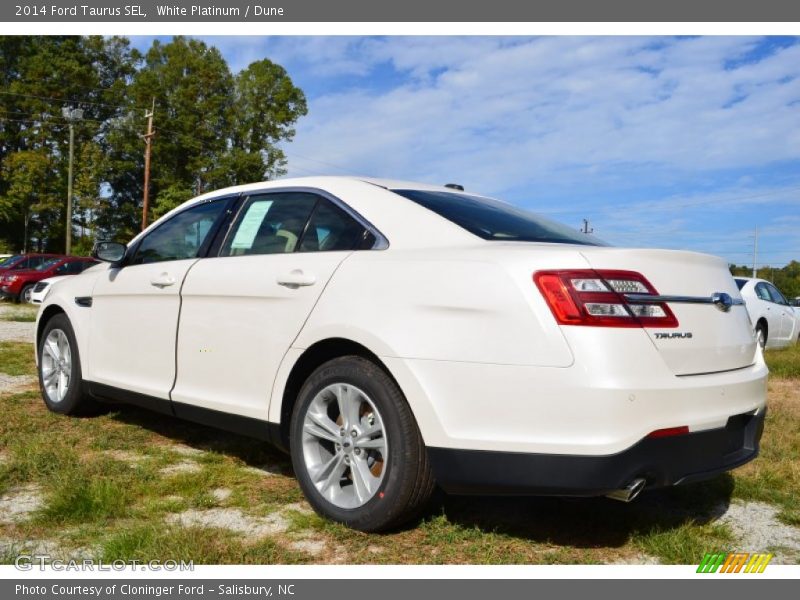 White Platinum / Dune 2014 Ford Taurus SEL