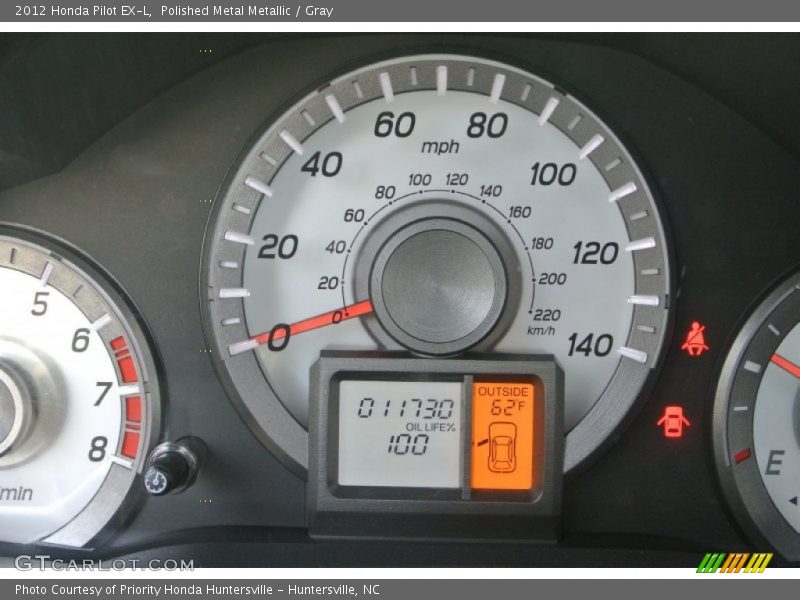 Polished Metal Metallic / Gray 2012 Honda Pilot EX-L