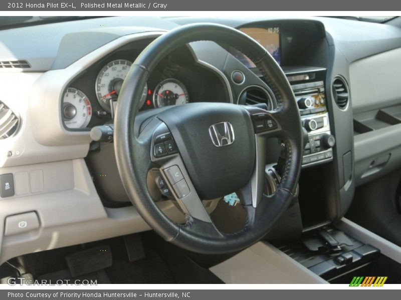 Polished Metal Metallic / Gray 2012 Honda Pilot EX-L
