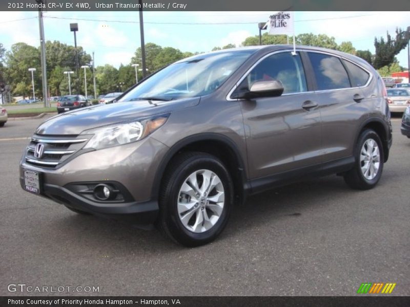 Urban Titanium Metallic / Gray 2012 Honda CR-V EX 4WD