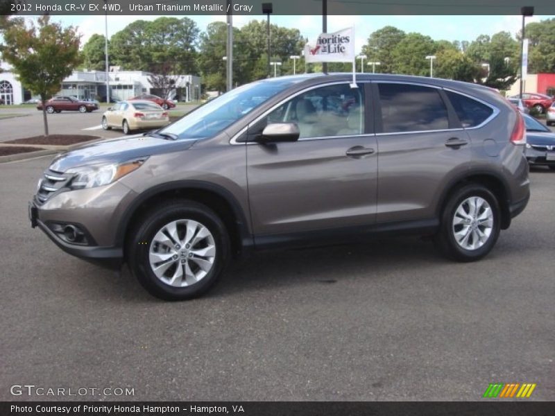 Urban Titanium Metallic / Gray 2012 Honda CR-V EX 4WD