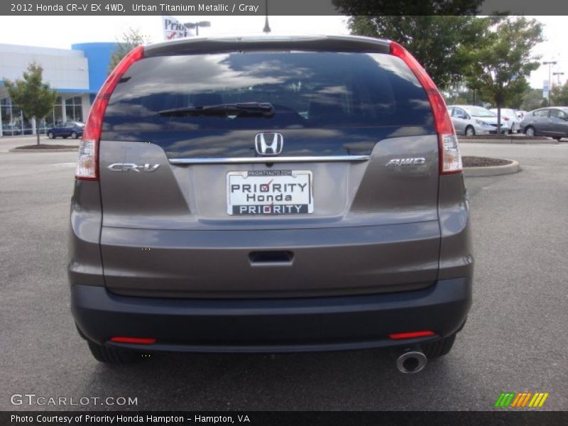 Urban Titanium Metallic / Gray 2012 Honda CR-V EX 4WD