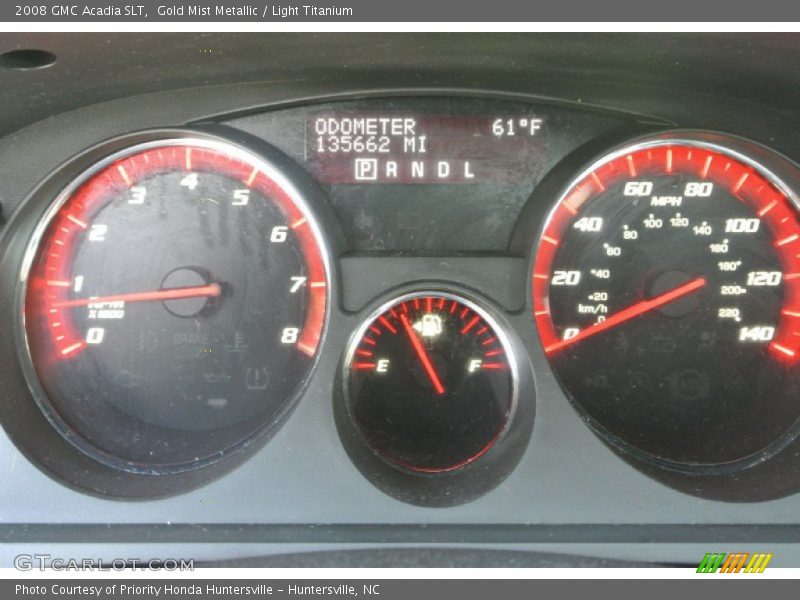 Gold Mist Metallic / Light Titanium 2008 GMC Acadia SLT