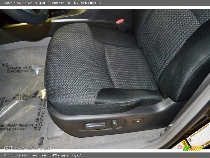 Black / Dark Charcoal 2007 Toyota 4Runner Sport Edition 4x4
