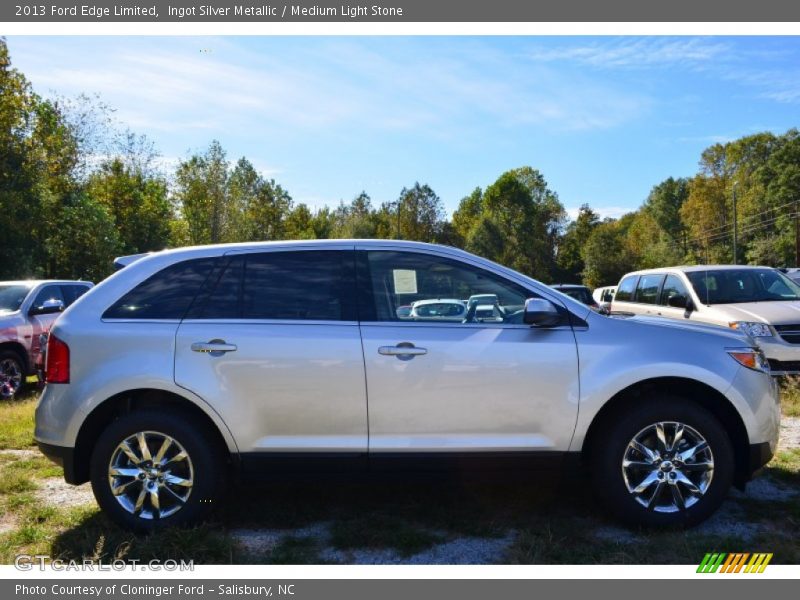 Ingot Silver Metallic / Medium Light Stone 2013 Ford Edge Limited