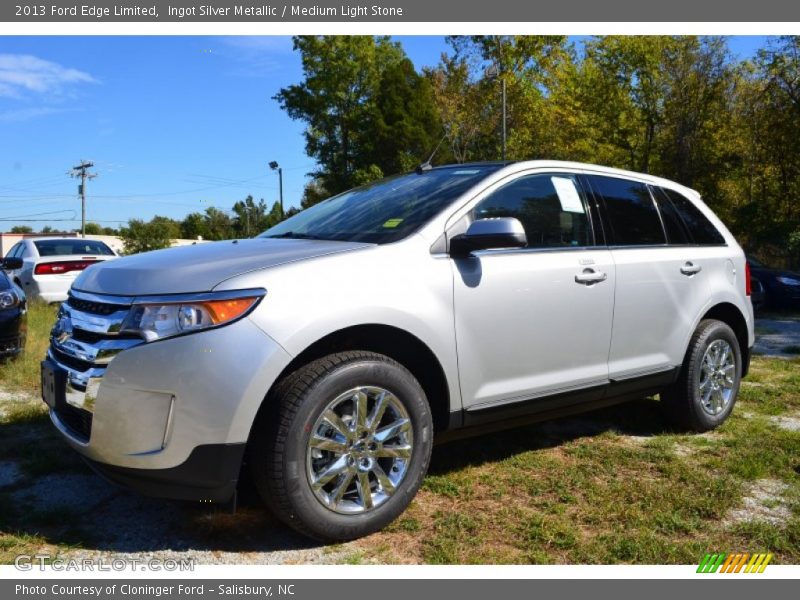 Ingot Silver Metallic / Medium Light Stone 2013 Ford Edge Limited