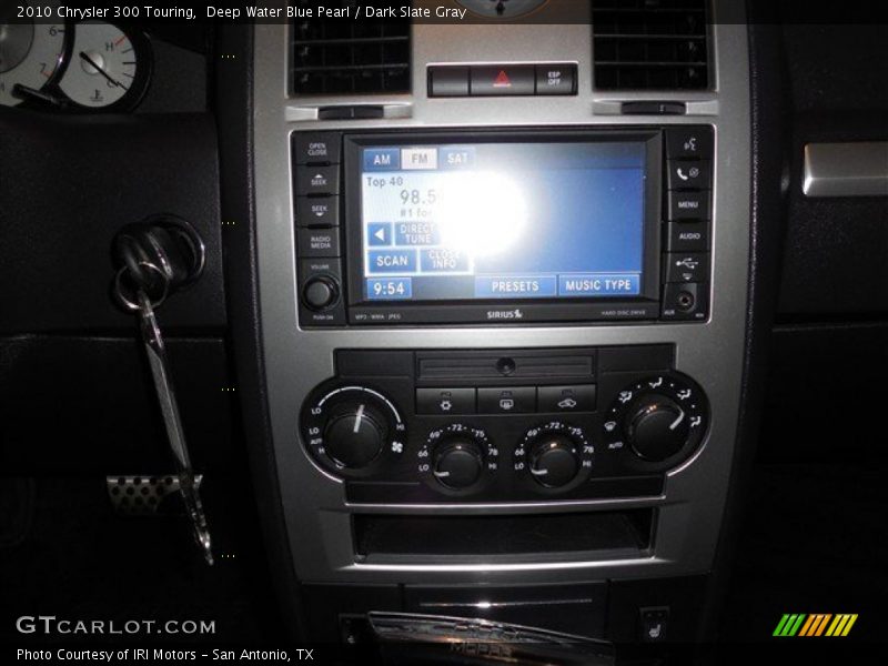 Deep Water Blue Pearl / Dark Slate Gray 2010 Chrysler 300 Touring
