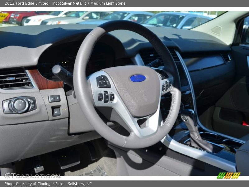 Ingot Silver Metallic / Medium Light Stone 2013 Ford Edge Limited