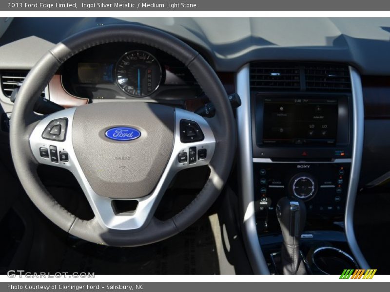 Ingot Silver Metallic / Medium Light Stone 2013 Ford Edge Limited