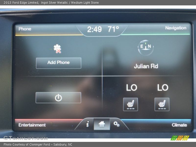 Ingot Silver Metallic / Medium Light Stone 2013 Ford Edge Limited