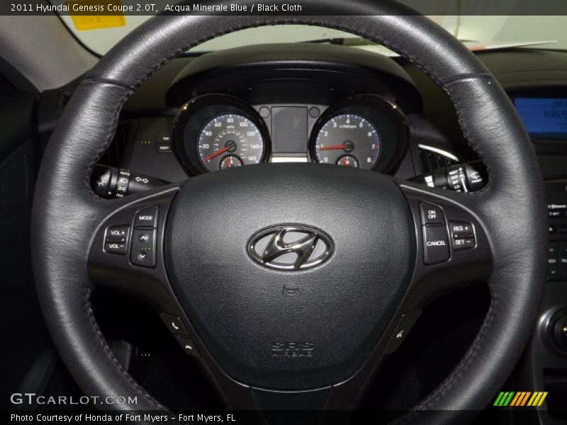 Acqua Minerale Blue / Black Cloth 2011 Hyundai Genesis Coupe 2.0T