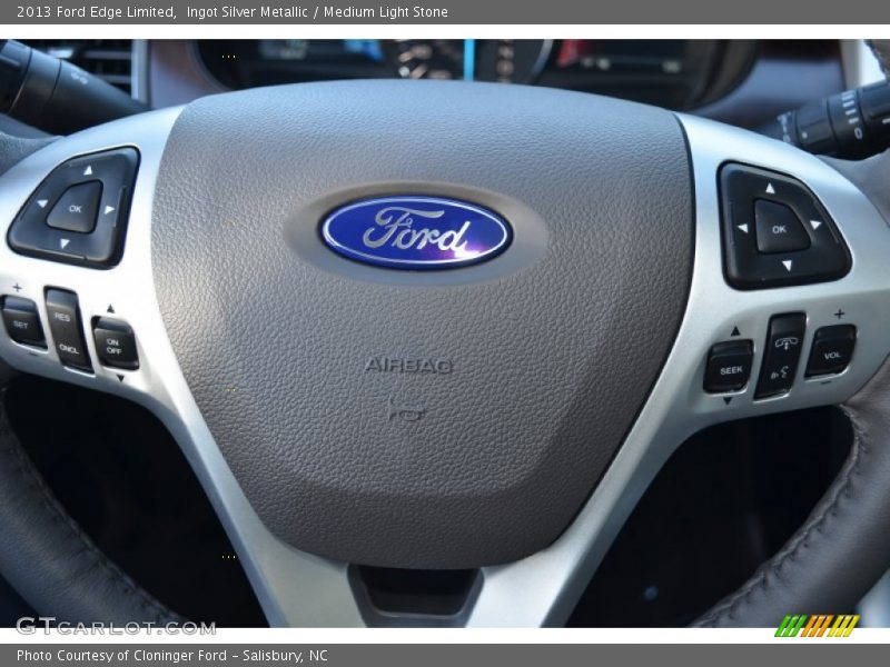 Ingot Silver Metallic / Medium Light Stone 2013 Ford Edge Limited