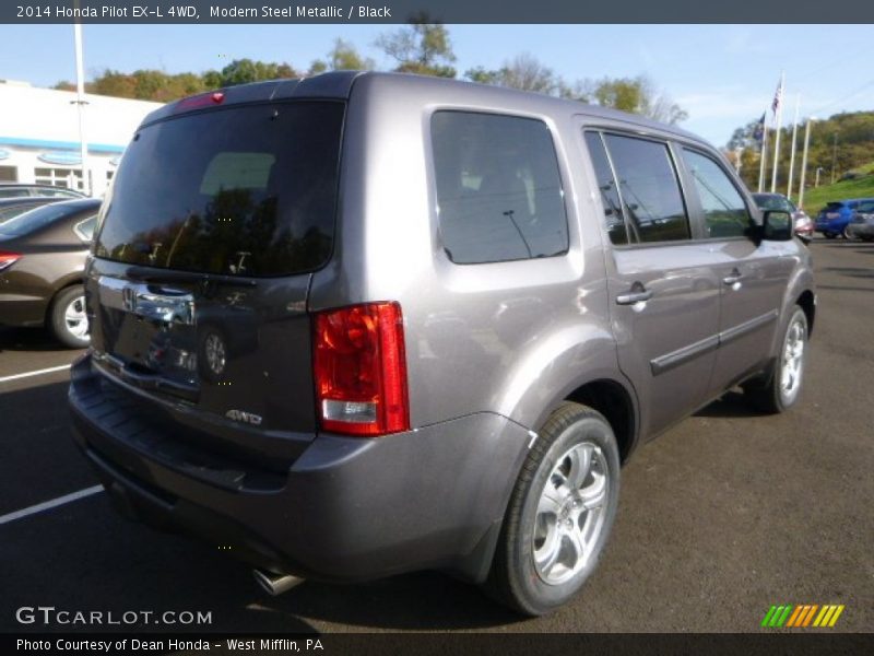 Modern Steel Metallic / Black 2014 Honda Pilot EX-L 4WD