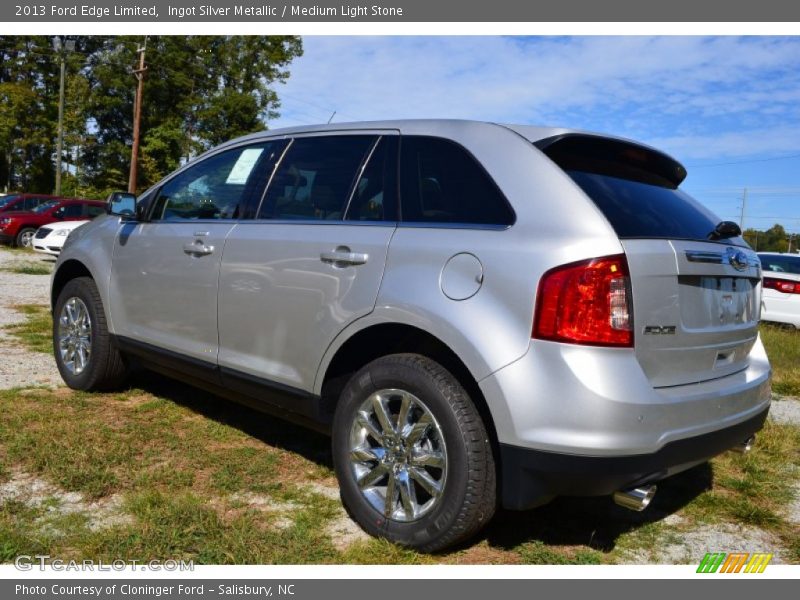 Ingot Silver Metallic / Medium Light Stone 2013 Ford Edge Limited