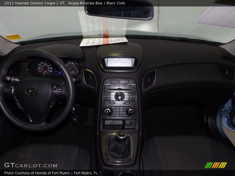 Acqua Minerale Blue / Black Cloth 2011 Hyundai Genesis Coupe 2.0T
