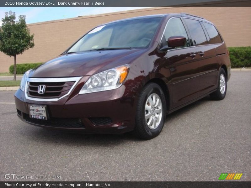 Dark Cherry Pearl / Beige 2010 Honda Odyssey EX-L