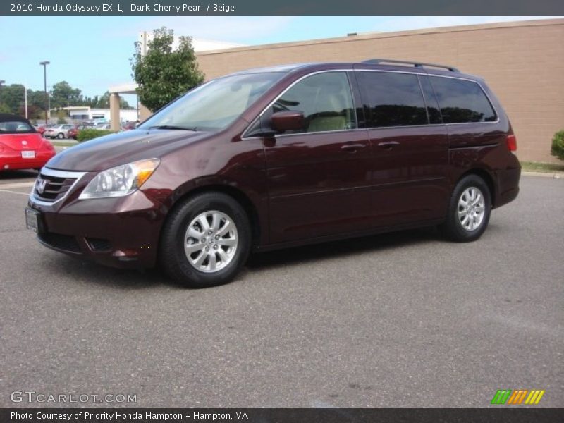 Dark Cherry Pearl / Beige 2010 Honda Odyssey EX-L