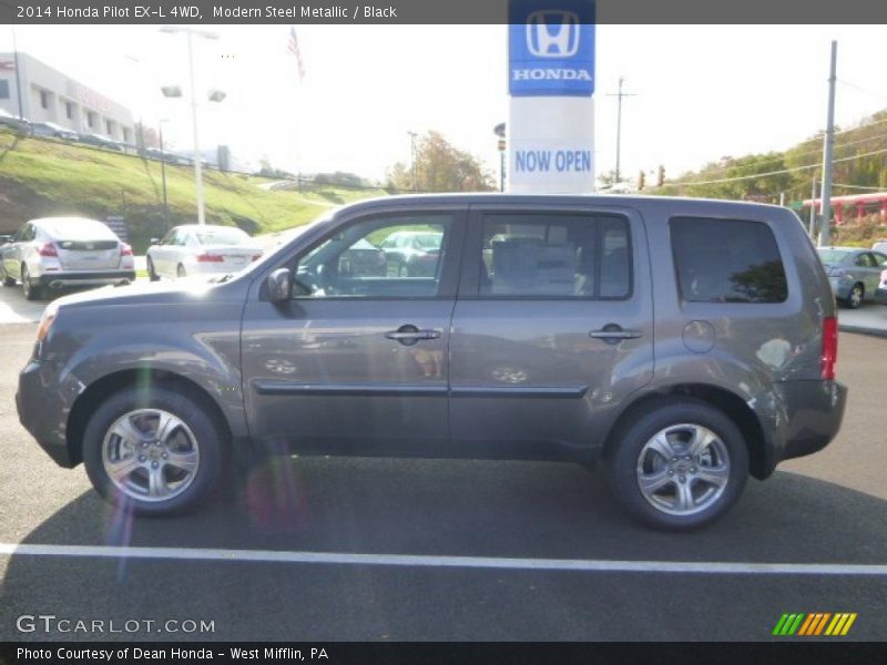 Modern Steel Metallic / Black 2014 Honda Pilot EX-L 4WD
