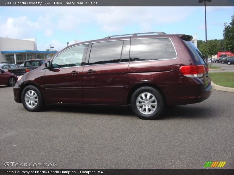 Dark Cherry Pearl / Beige 2010 Honda Odyssey EX-L