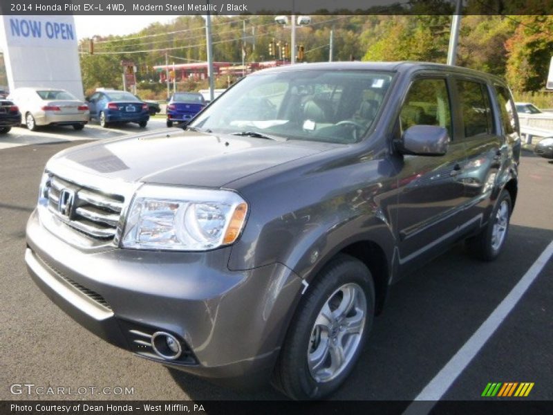 Modern Steel Metallic / Black 2014 Honda Pilot EX-L 4WD