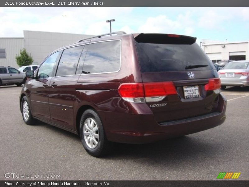 Dark Cherry Pearl / Beige 2010 Honda Odyssey EX-L