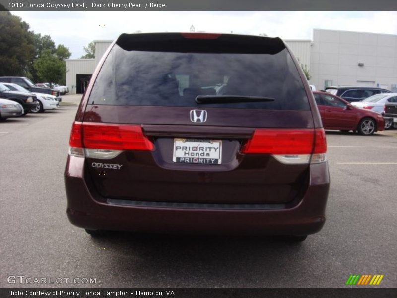 Dark Cherry Pearl / Beige 2010 Honda Odyssey EX-L