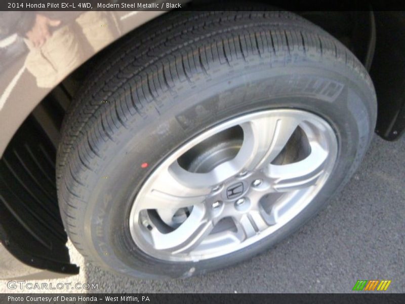Modern Steel Metallic / Black 2014 Honda Pilot EX-L 4WD