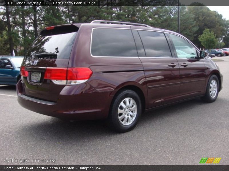 Dark Cherry Pearl / Beige 2010 Honda Odyssey EX-L