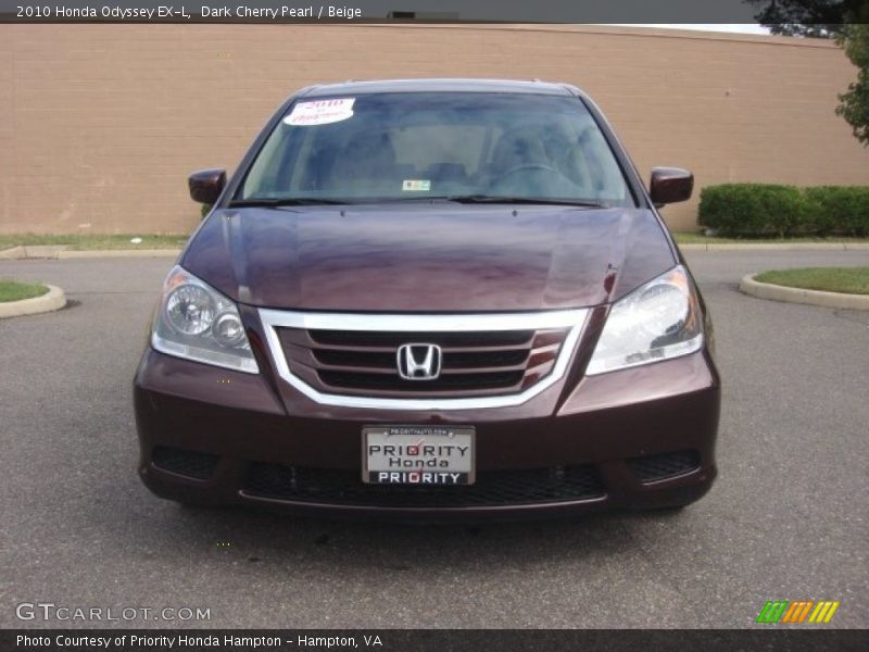 Dark Cherry Pearl / Beige 2010 Honda Odyssey EX-L