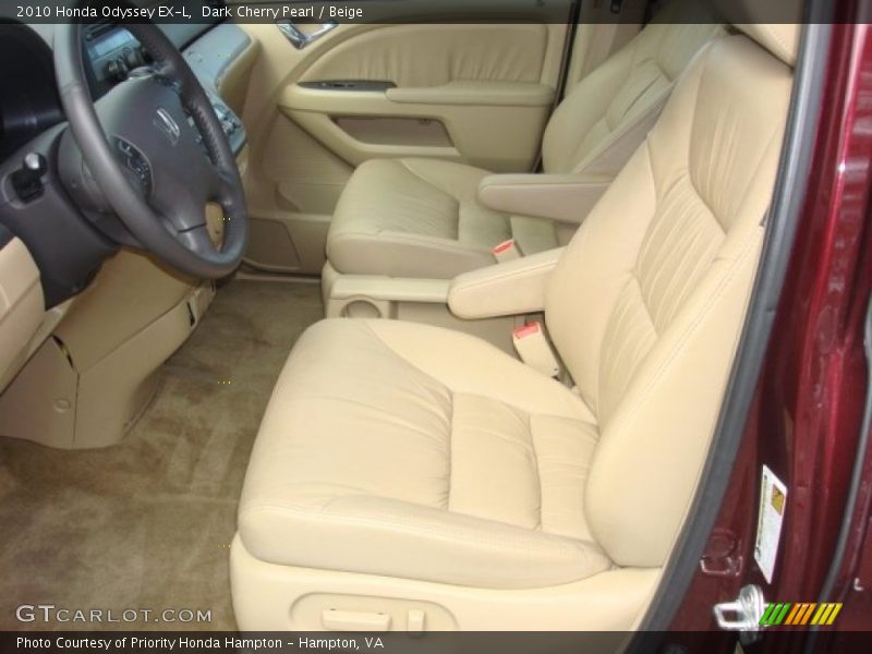 Dark Cherry Pearl / Beige 2010 Honda Odyssey EX-L