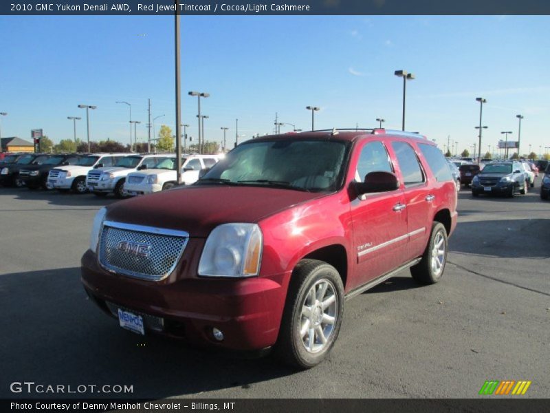 Red Jewel Tintcoat / Cocoa/Light Cashmere 2010 GMC Yukon Denali AWD